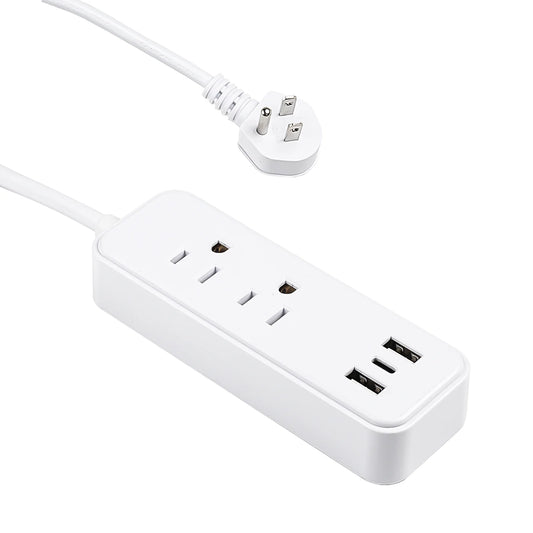 Compact Power Strip with USB ports