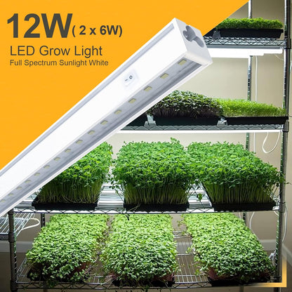 Growth Light 5000K T5 12" LED Bar 2pcs