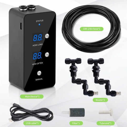 WiFI Kit with Built-in Timer Misting System, WIFI outlets, and WIFI Temp and Humidity Monitor